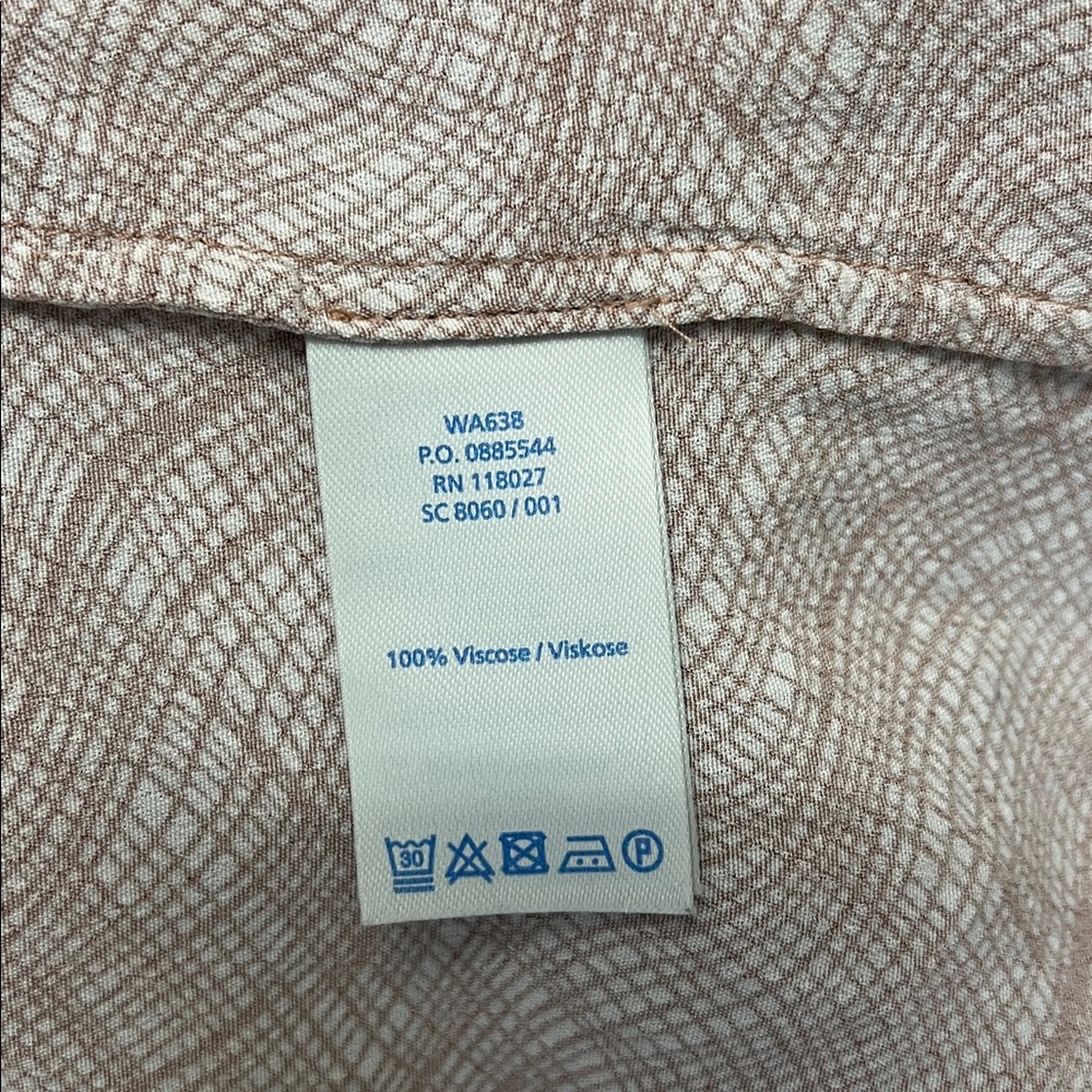 Boden Gwyneth Pink Cream Wavy Stripe Printed Button Up Long Sleeve Blouse Top 8 - Picture 8 of 14